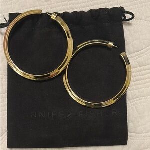 Jennifer Fisher Gold Hoop Earrings